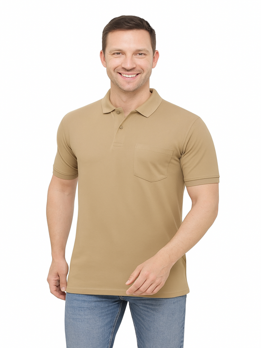 SOLID POCKET POLO REGULAR FIT