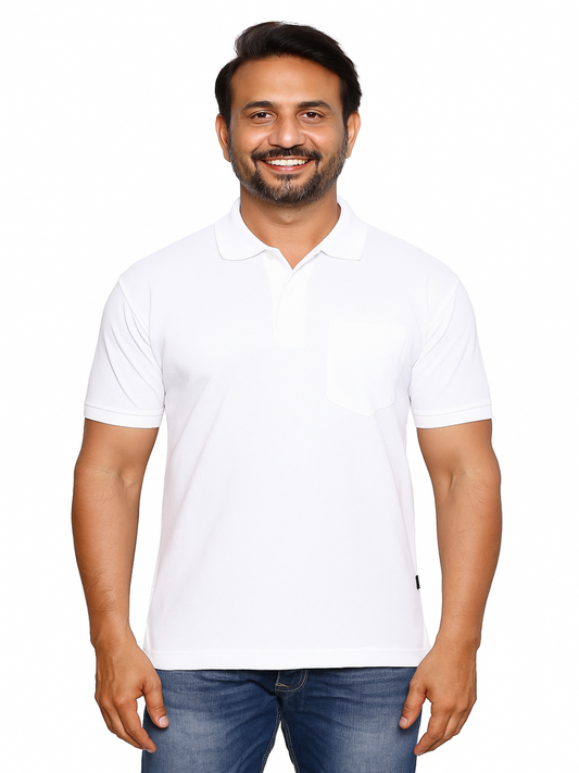 SOLID POCKET POLO REGULAR FIT