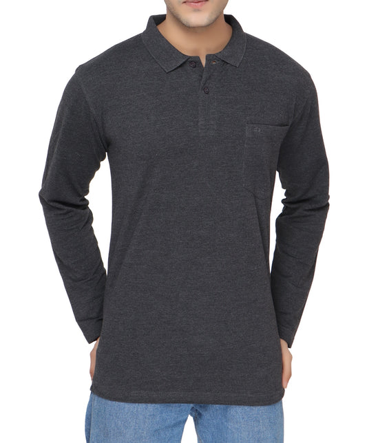 SOLID PIQUE POLO POCKET