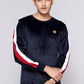 ROUND NECK VELVET SWEATSHIRT