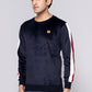 ROUND NECK VELVET SWEATSHIRT