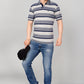 Pique Stripe Regular Fit Pocket Polo