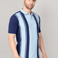 Vertical Stripe Pique Smart Fit Polo