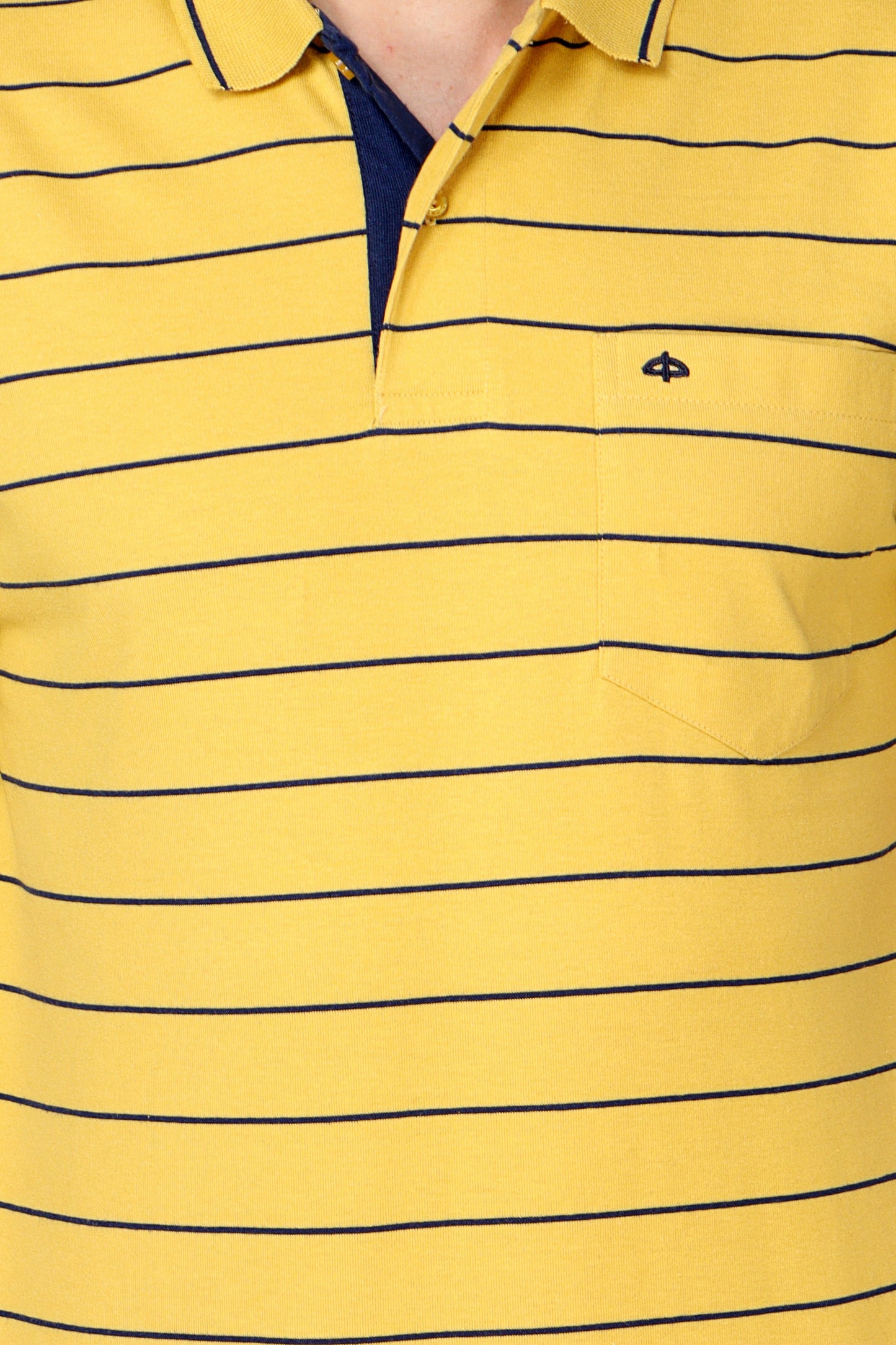 Single Jersey Stripe  Regular Fit Pocket Polo