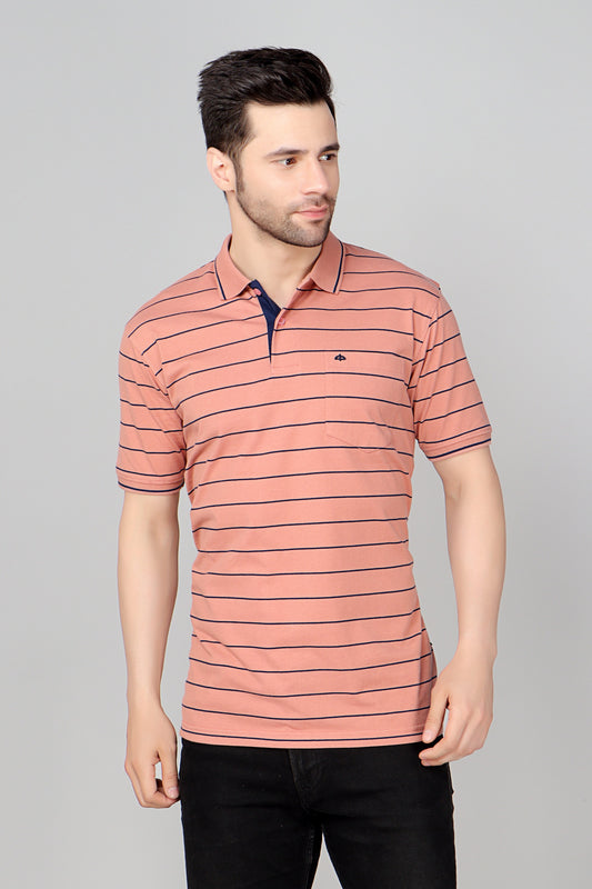 Single Jersey Stripe Pocket Polo