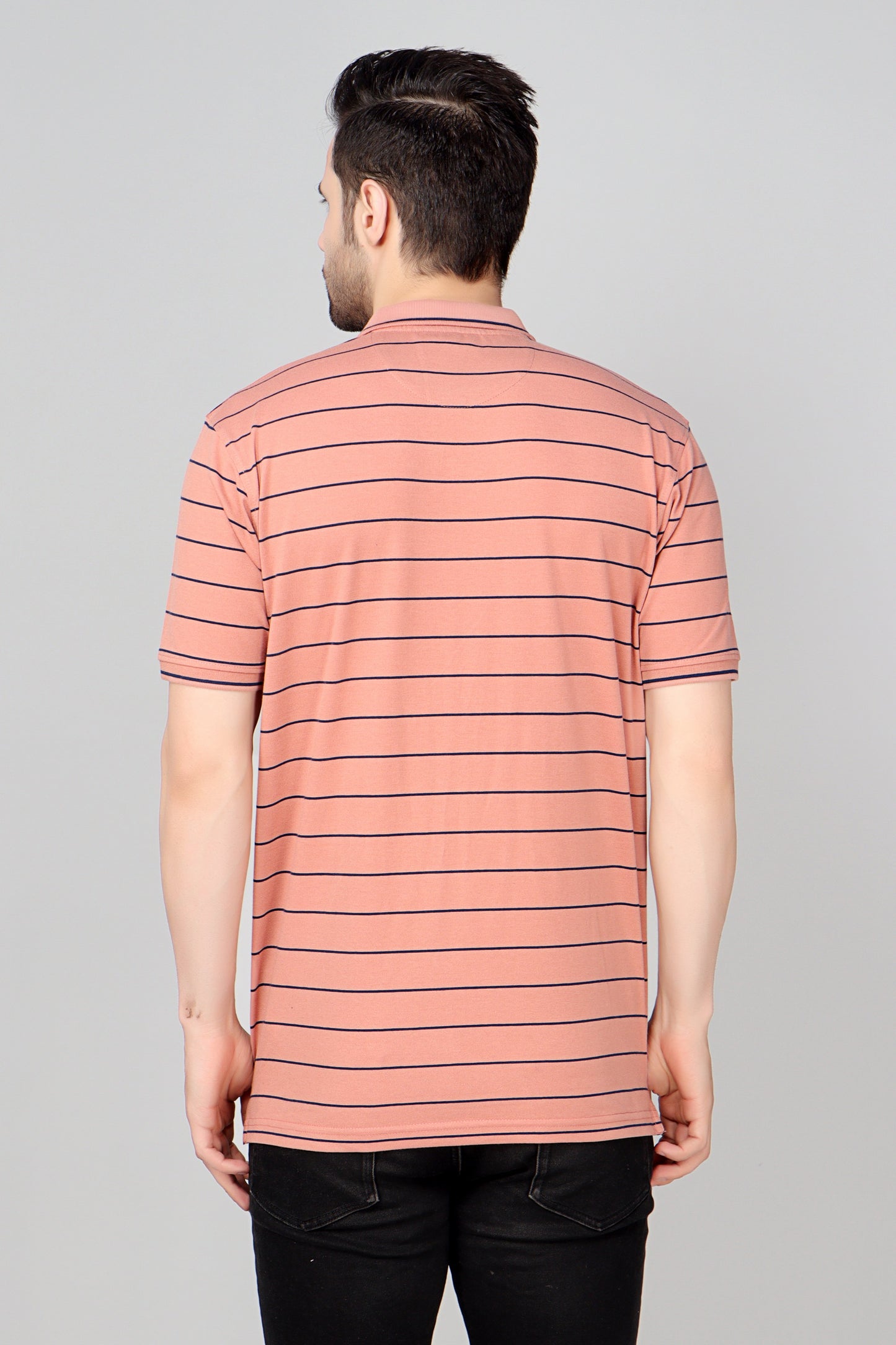 Single Jersey Stripe Pocket Polo