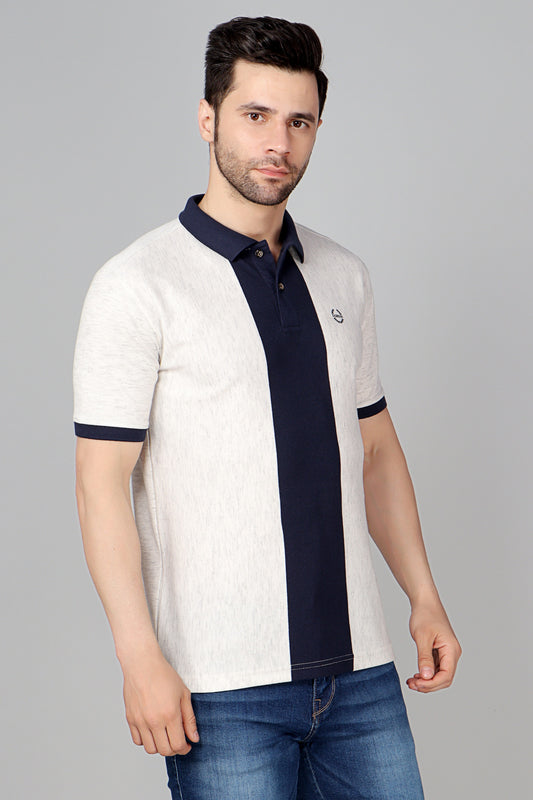 Vertical Stripe Pique Smart Fit Polo