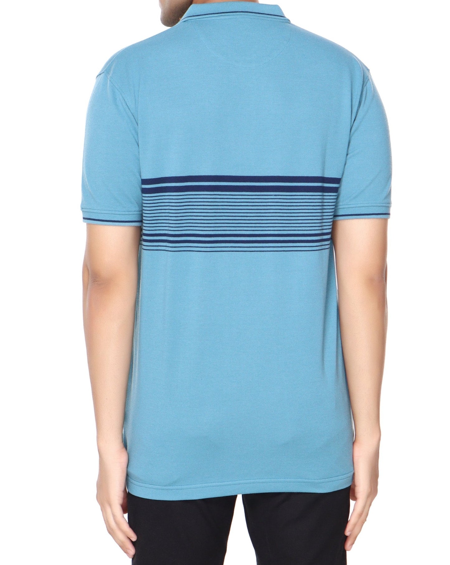 Pique Stripe Regular Fit Pocket Polo