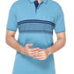 Pique Stripe Regular Fit Pocket Polo