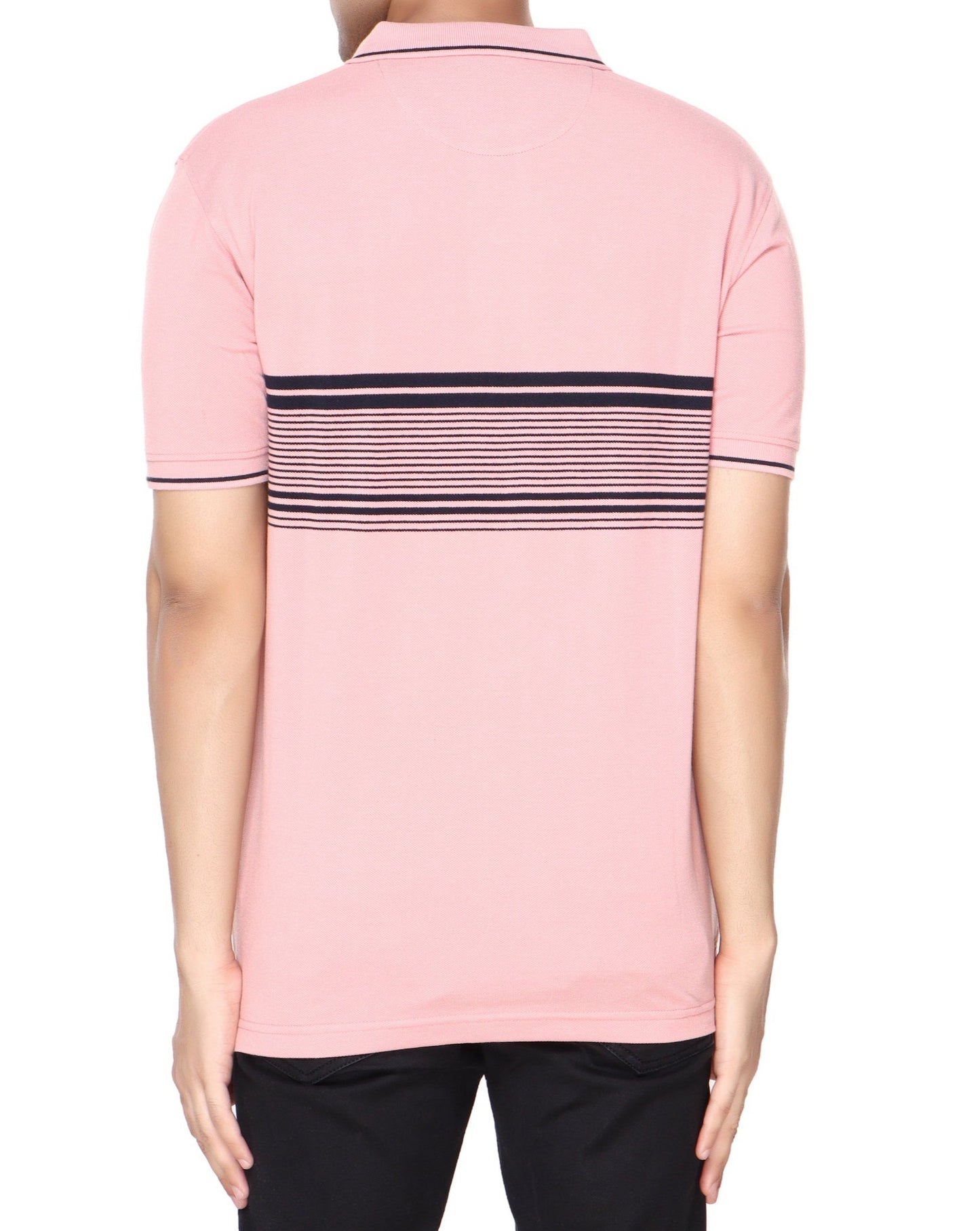 Pique Stripe Regular Fit Pocket Polo