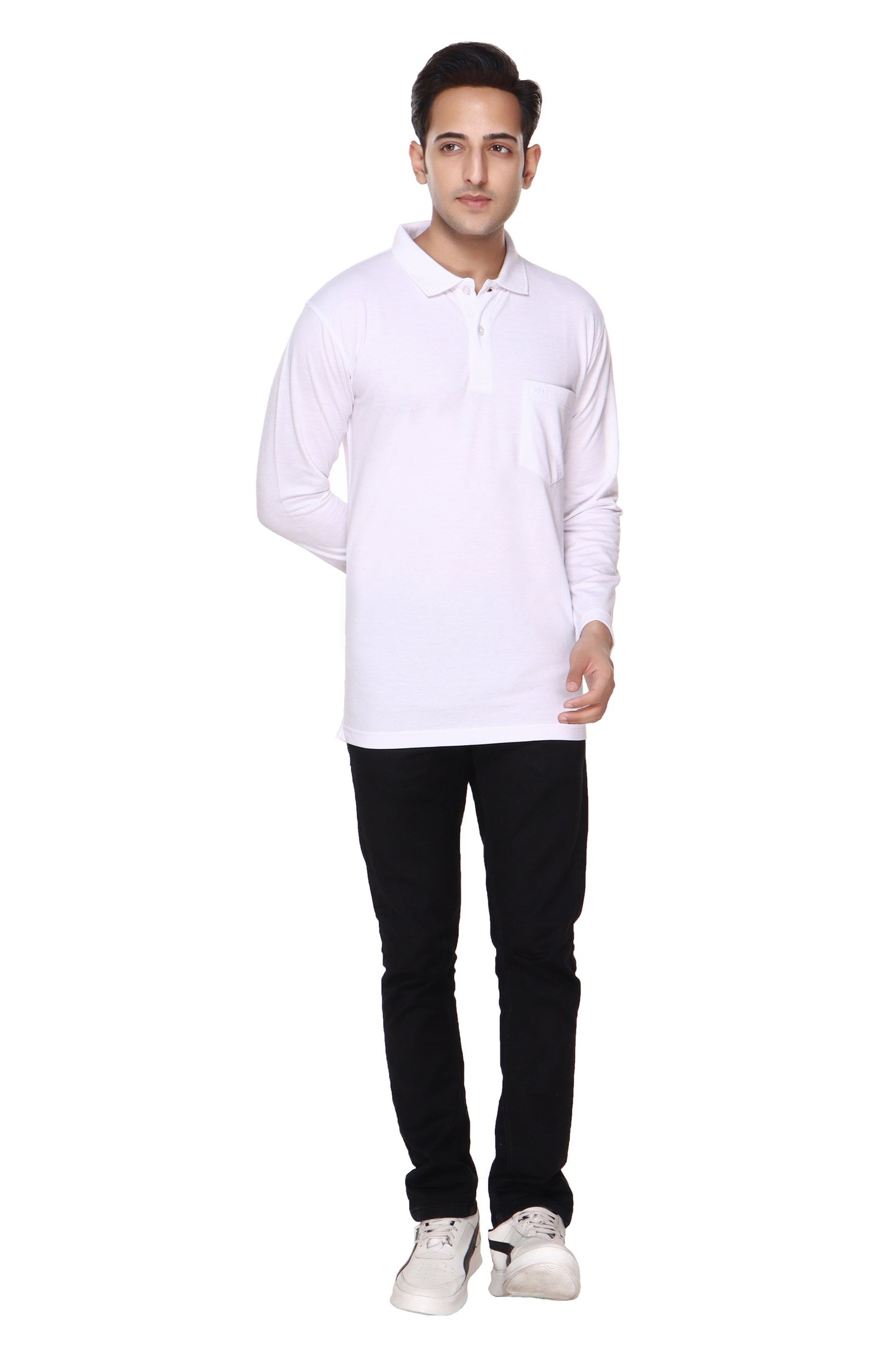 SOLID PIQUE POLO POCKET
