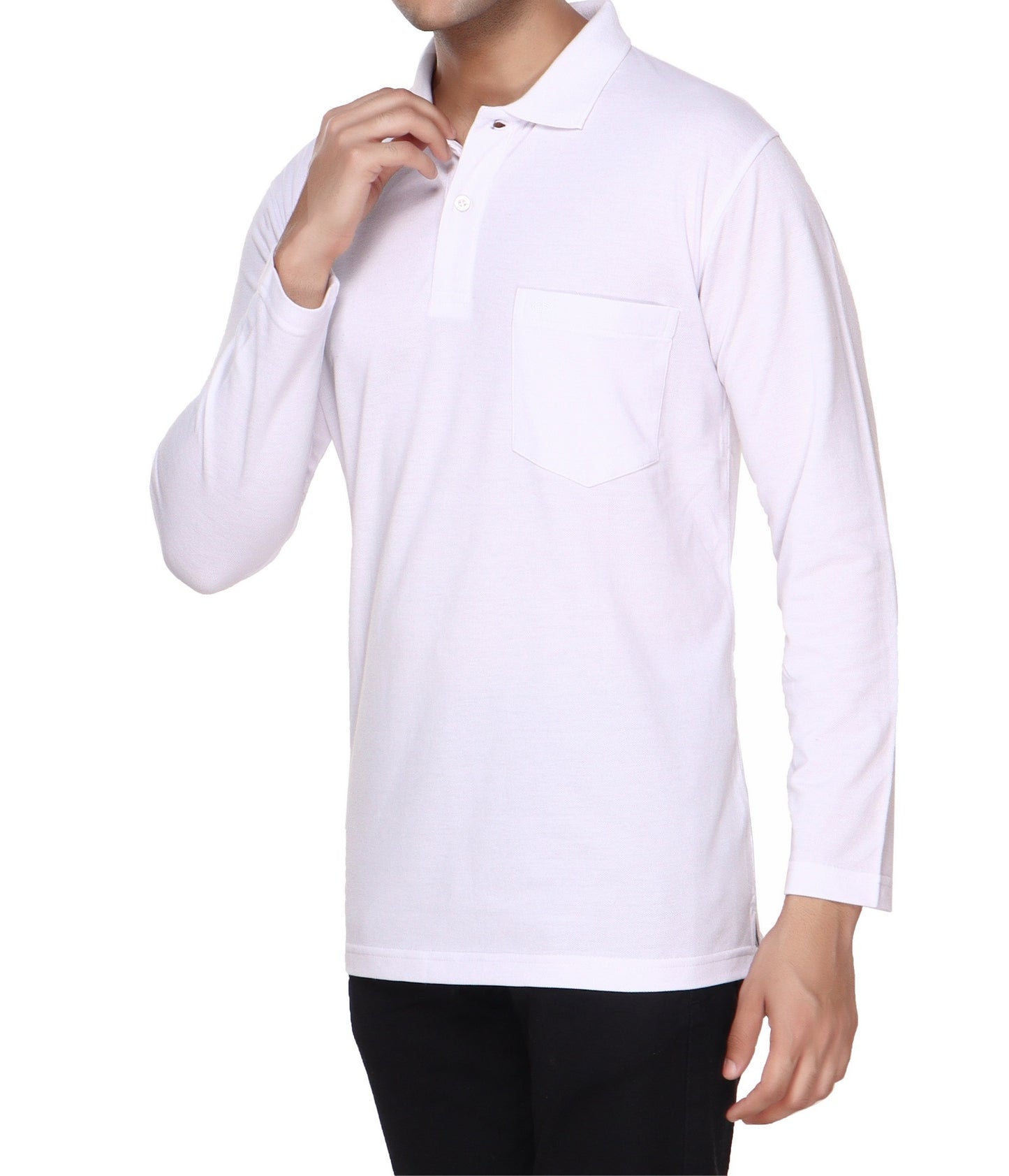SOLID PIQUE POLO POCKET