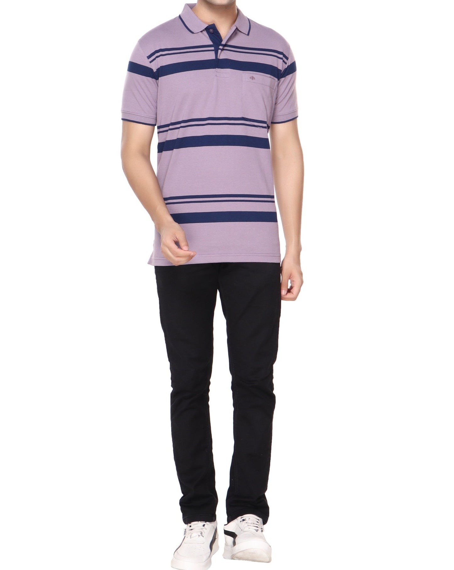 Stripe Polo Jersey