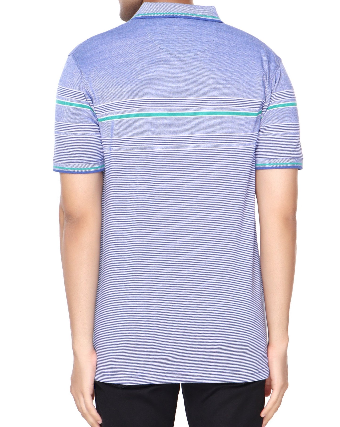 Pique Stripe Regular Fit Pocket Polo