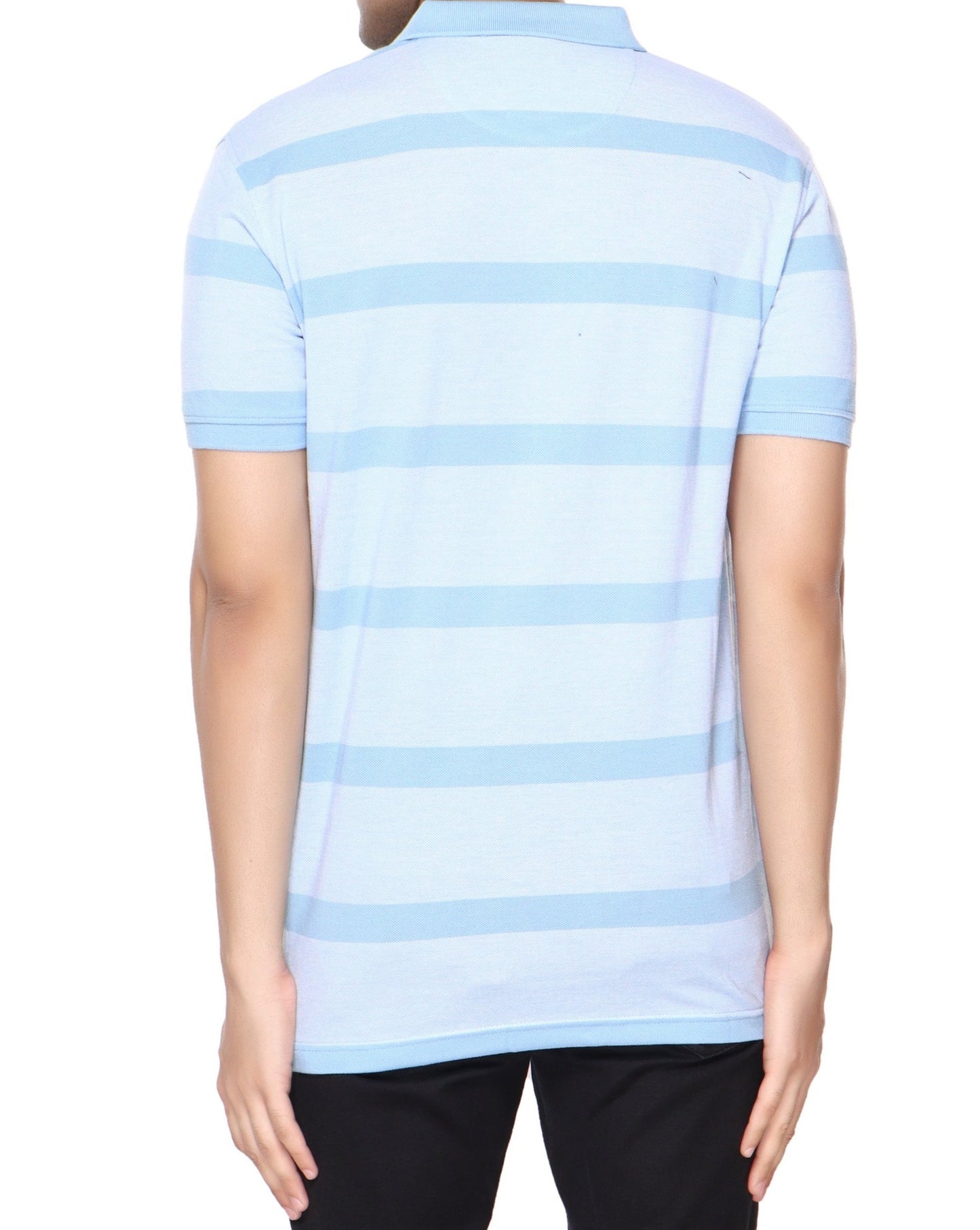 Pique Stripe Regular Fit Pocket Polo