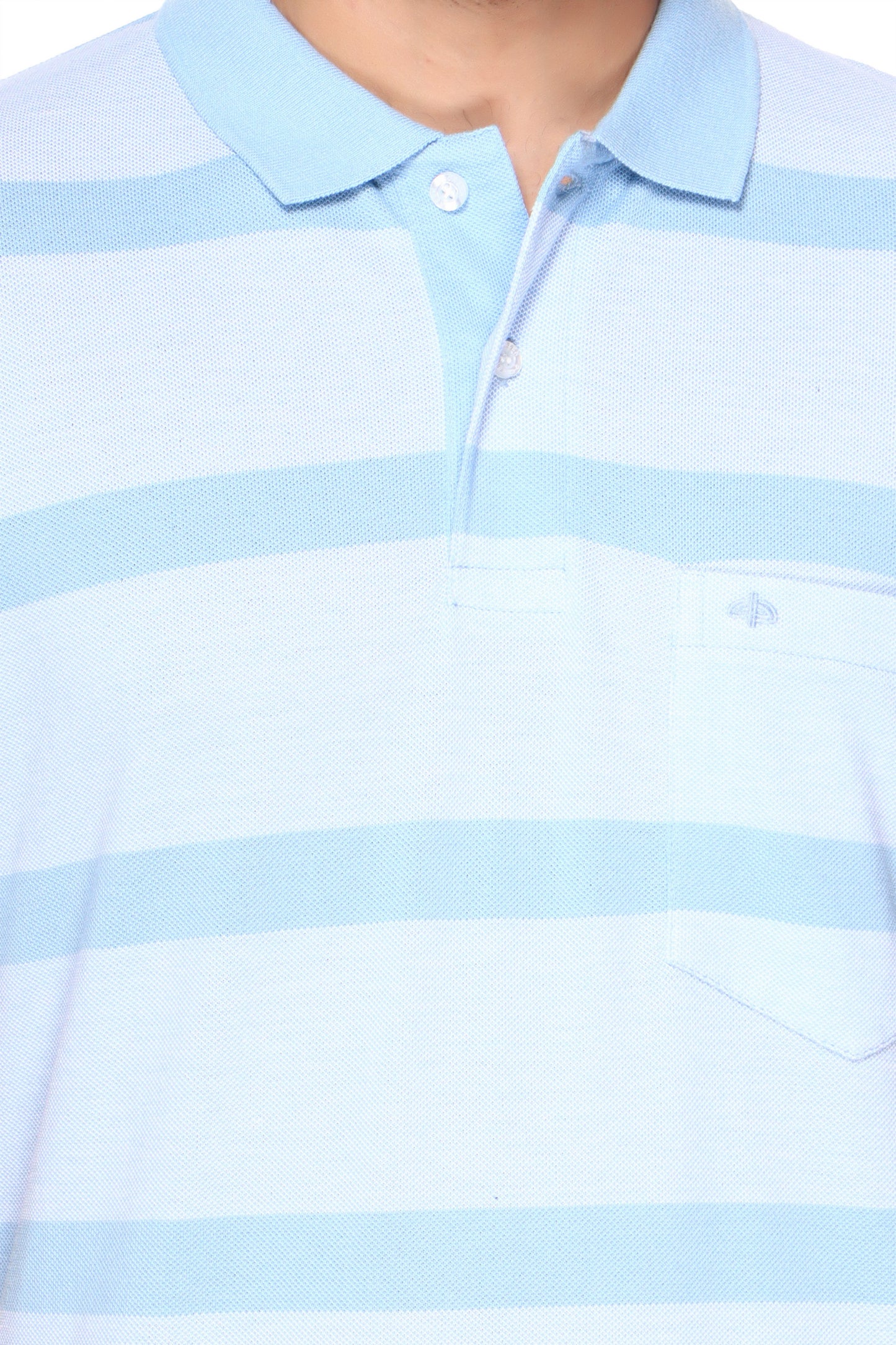 Pique Stripe Regular Fit Pocket Polo