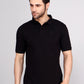 SOLID SELF LOGO PIQUE POLO