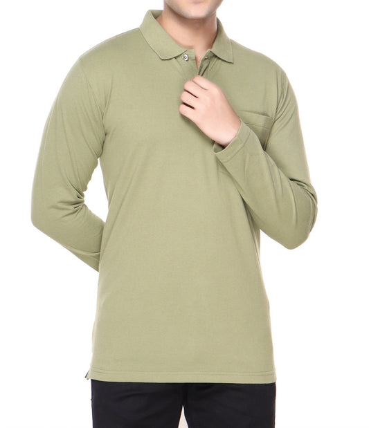 SOLID PIQUE POLO POCKET