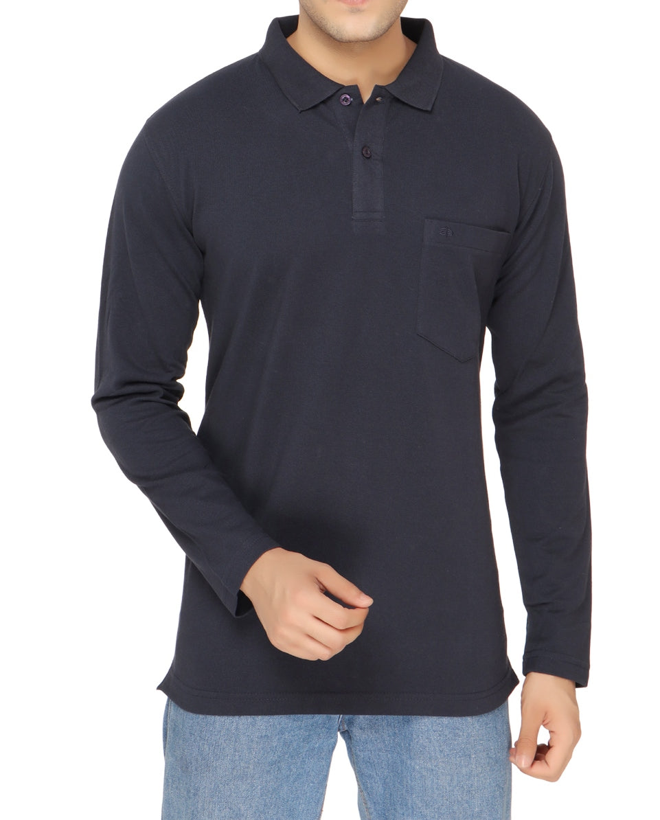 SOLID PIQUE POLO POCKET