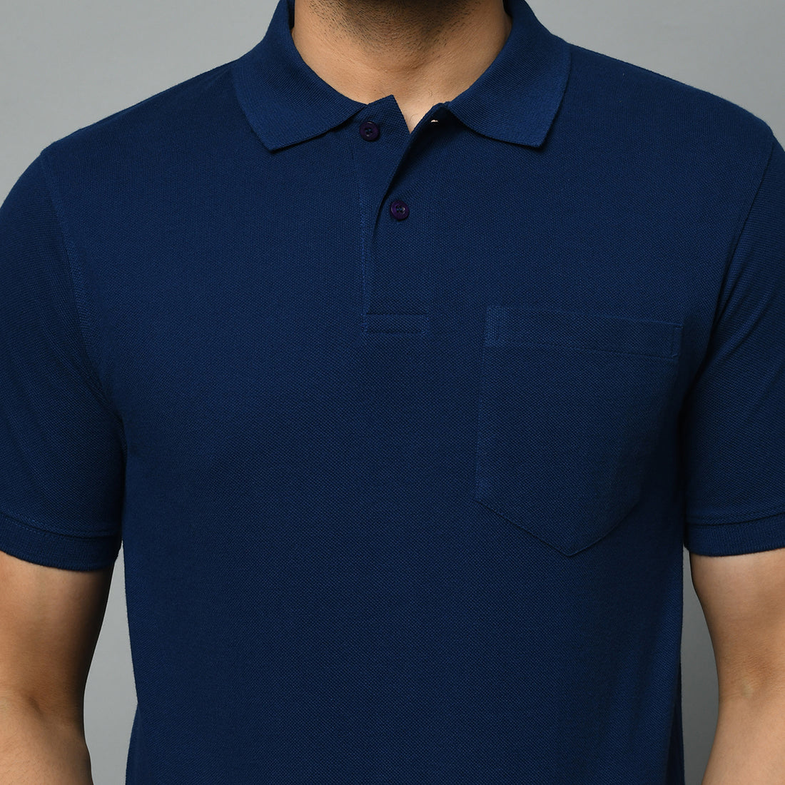 SOLID PIQUE POCKET POLO REGULAR FIT