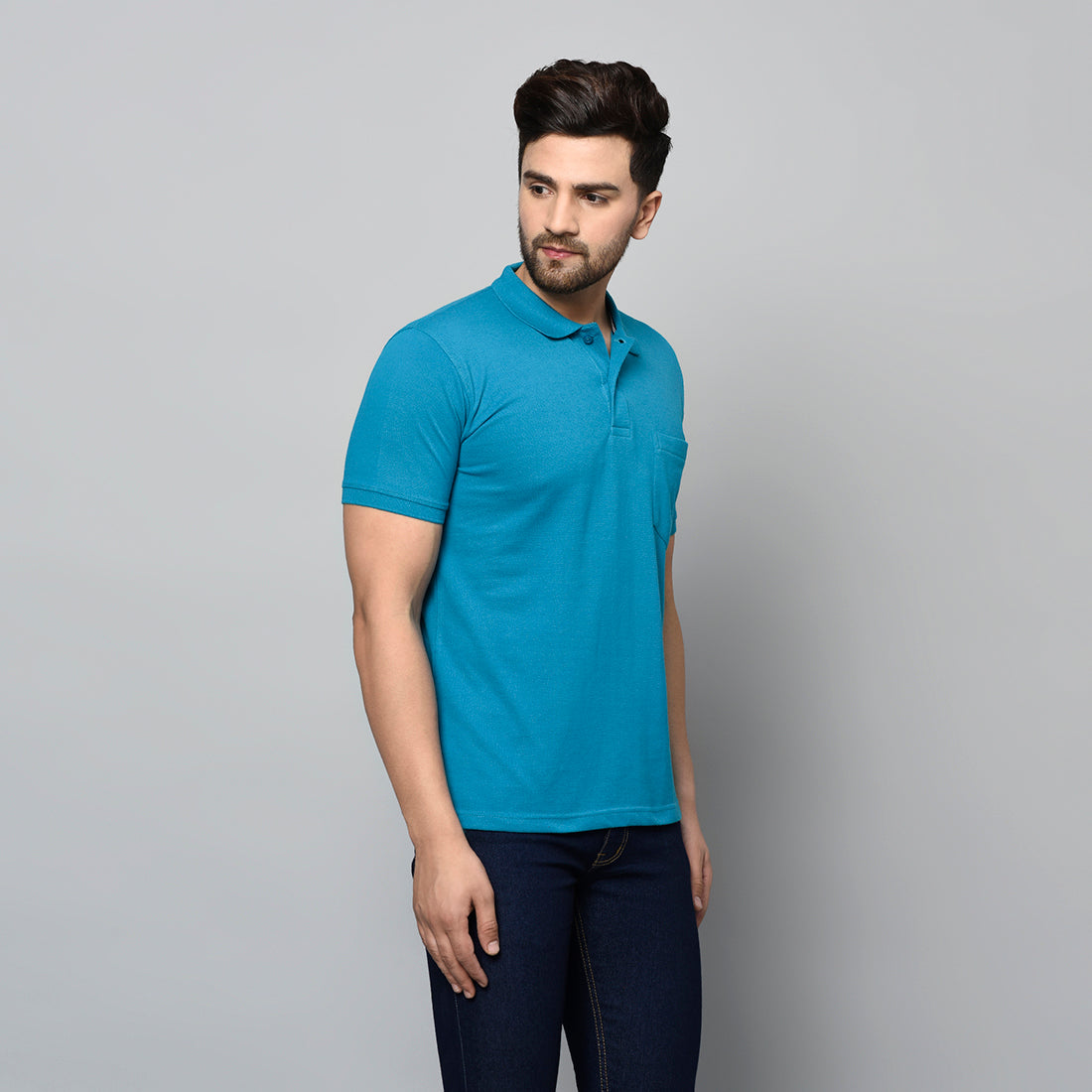 SOLID POCKET POLO REGULAR FIT