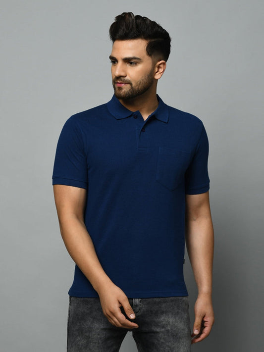 SOLID PIQUE POCKET POLO REGULAR FIT