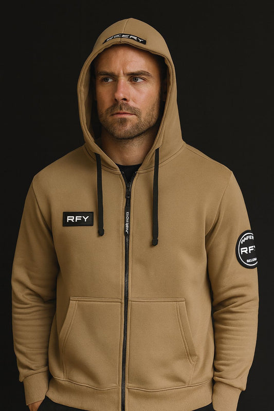 Cotton Oversized Zipper Hoodie Sweatshirt