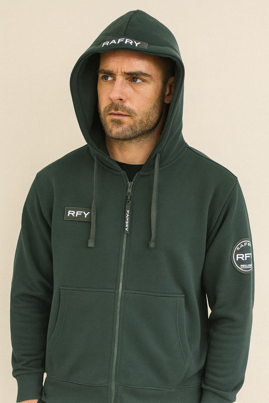 Cotton Oversized Zipper Hoodie Sweatshirt