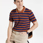 Pique Stripe Regular Fit Pocket Polo