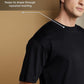 Oversized Cotton Lycra Tee Black