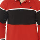 Long Sleeve Stripe Polo