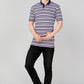 Pique Stripe Regular Fit Pocket Polo