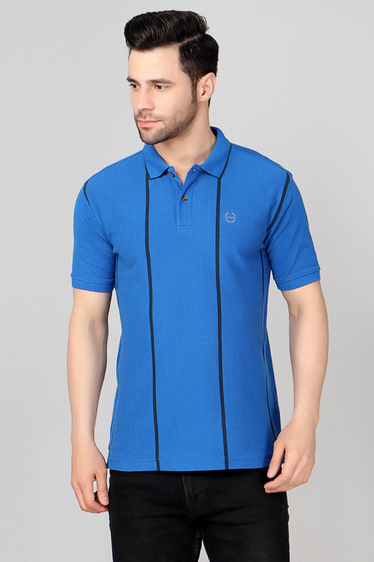 Vertical Stripe Pique Smart Fit Polo