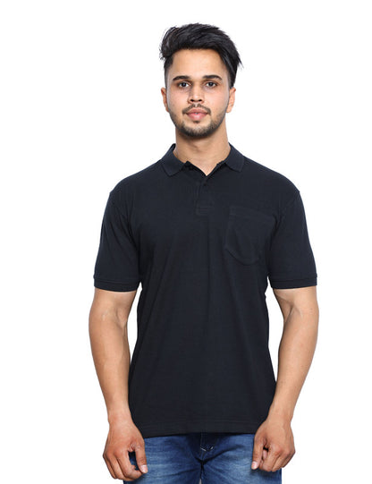 SOLID POCKET POLO REGULAR FIT