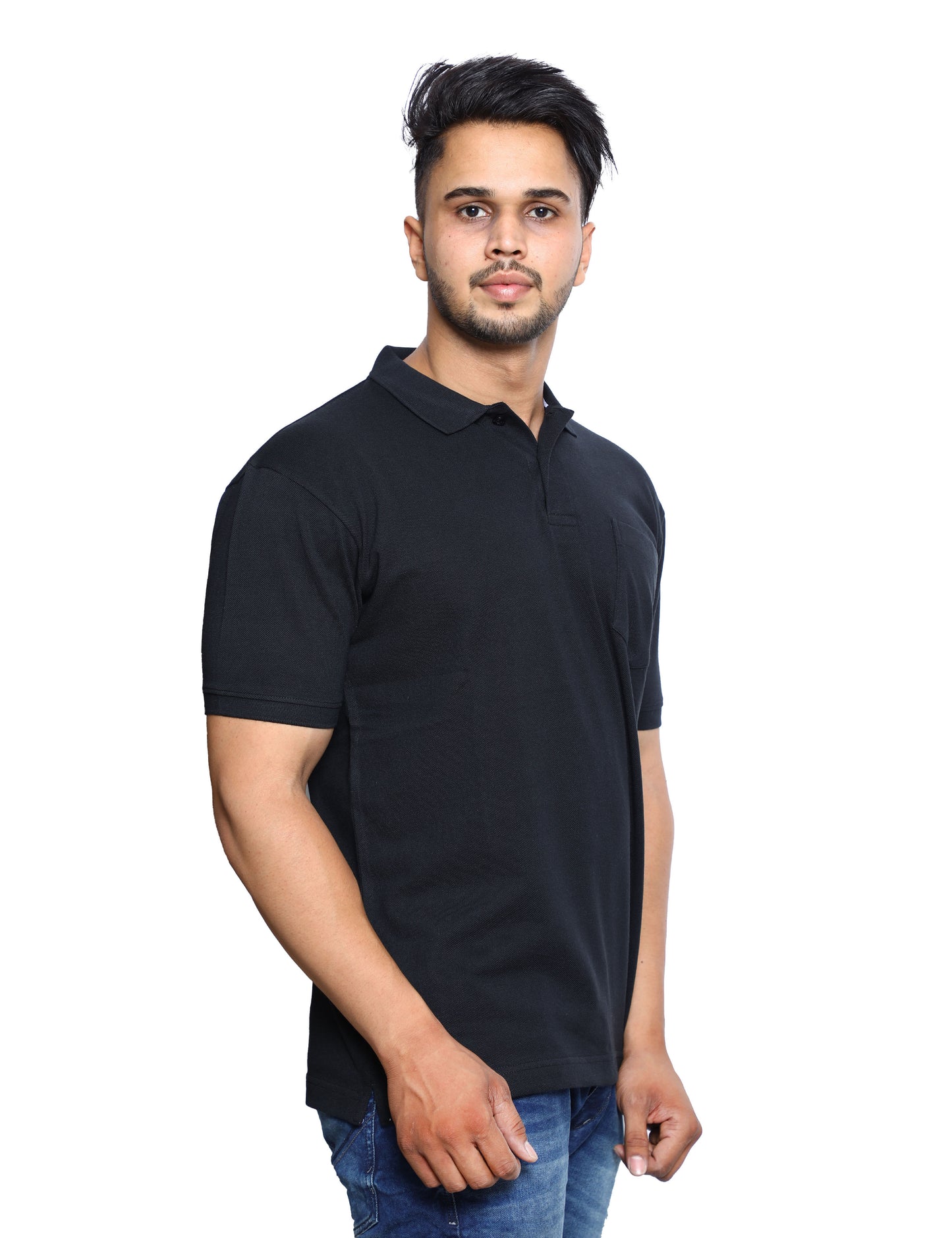 SOLID POCKET POLO REGULAR FIT