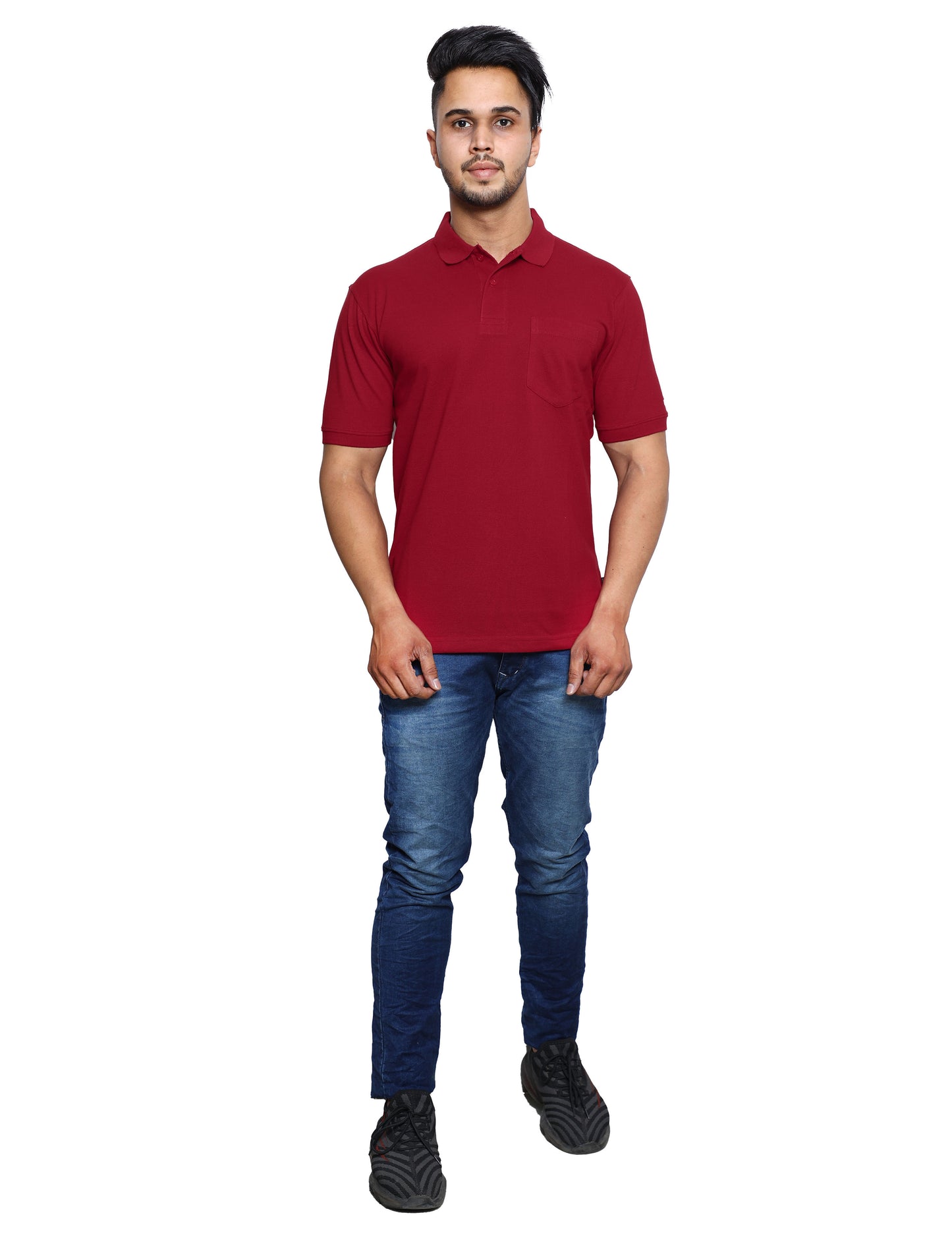 SOLID POCKET POLO REGULAR FIT