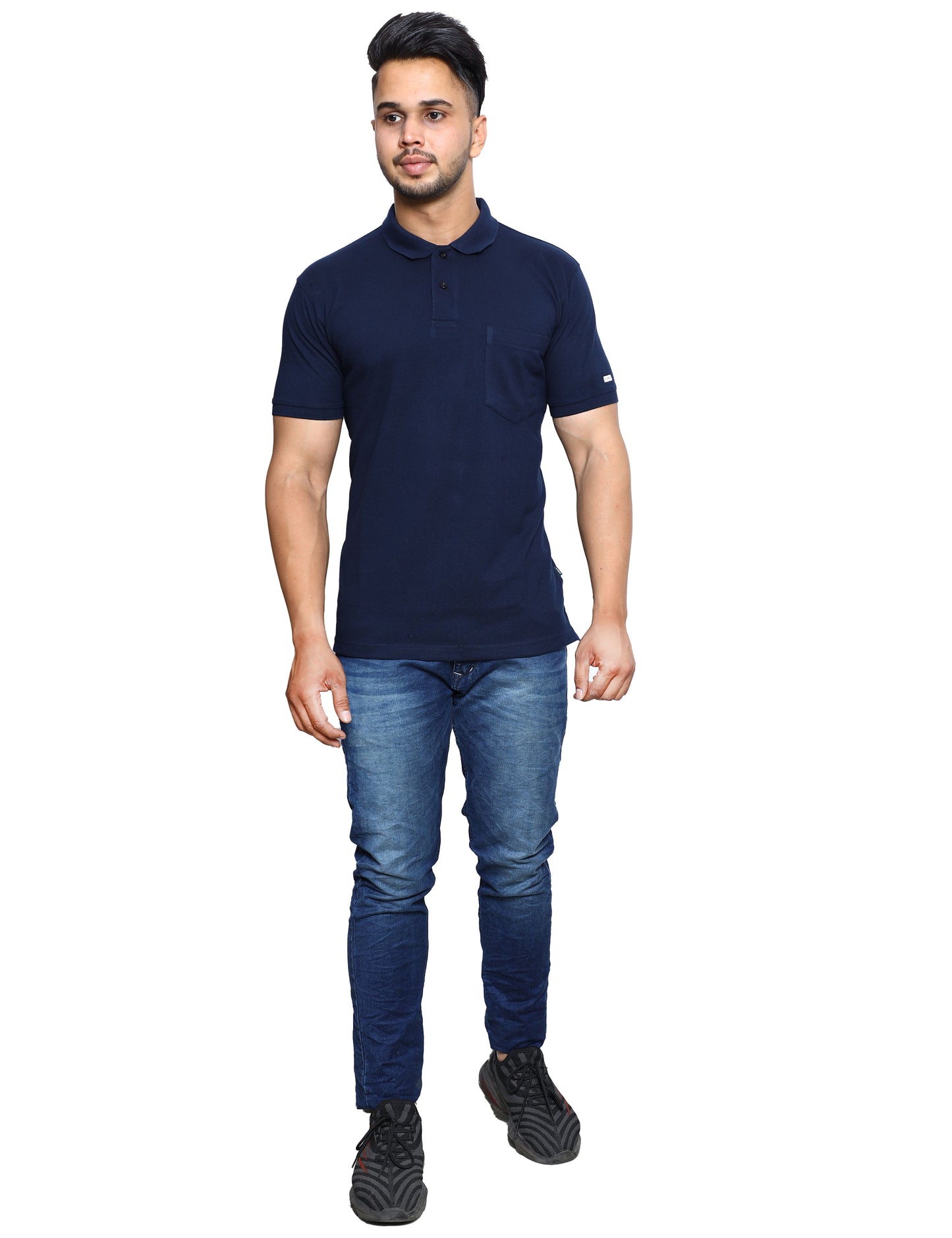 SOLID POCKET POLO REGULAR FIT